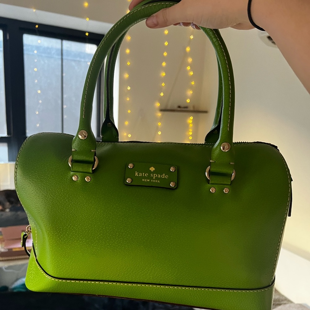 Bright green Kate Spade Doctor Handbag